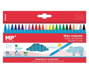 Kredki Woskowe 24 Kolorów Mp Mp - Kredki, ołówki, pastele i pisaki - miniaturka - grafika 1