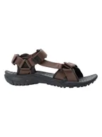 Sandały damskie - Jack Wolfskin Sandały trekkingowe "Lakewood" w kolorze brązowym - miniaturka - grafika 1