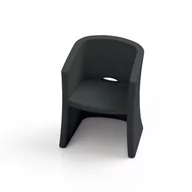 Fotele - Fotel Breeze antracytowy - Lyxo Design - miniaturka - grafika 1