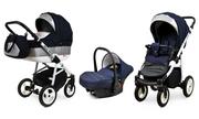 Wózki dziecięce - BabyLux Alu Way 3w1 Blue ShineAluminium 5903890851507 - miniaturka - grafika 1