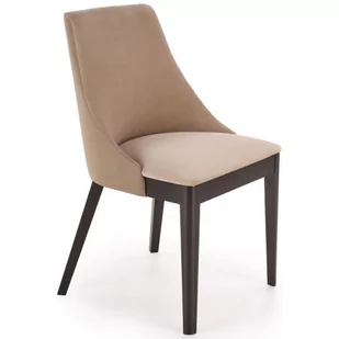 Beżowe krzesło tapicerowane kubełkowe - Jago - Krzesła - miniaturka - grafika 1