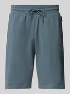 Spodenki męskie - Szorty z dzianiny dresowej o kroju regular fit z elastycznym pasem model ‘NALIS’ - miniaturka - grafika 1