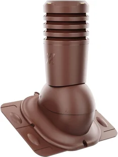 Eco Line Kominek wentylacyjny fi 125 mm brązowy - Kominki wentylacyjne - miniaturka - grafika 1