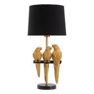Noże stołowe - Czarna lampa stołowa Mauro Ferretti Parrots - miniaturka - grafika 1
