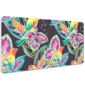 Podkładki na biurko - Duża mata na biurko Wzór w papugami 100x50 cm - miniaturka - grafika 1