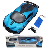 Zabawki zdalnie sterowane - Zdalnie sterowany Bugatti Divo RC 1:12 niebieski samochód - miniaturka - grafika 1