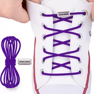 Akcesoria obuwnicze - Sznurówki samozaciskowe elastyczne fioletowe sport - miniaturka - grafika 1