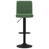 Taborety i hokery - vidaXL Lumarko Stołek barowy, ciemnozielony, obity aksamitem 334297 - miniaturka - grafika 1