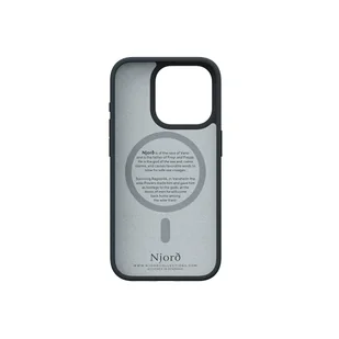 Njord byELEMENTS Suede Etui zamszowe do iPhone 15 Pro z MagSafe - Czarne - Etui i futerały do telefonów - miniaturka - grafika 3