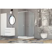 Kabiny prysznicowe - Sea-Horse Stylio kabina prysznicowa 80x80 cm kwadratowa chrom/szkło chinchila BK501QC+ - miniaturka - grafika 1