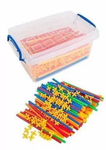 Słomki Konstrukcyjne Klocki Edukacyjne 700 element - Klocki - miniaturka - grafika 1
