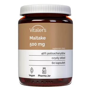 Vitaler's, Maitake Żagwica listkowata 500 mg - 60 kaps. - Witaminy i minerały Vitaler's, Maitake Żagwica listkowata 500 mg - 60 kaps. - Witaminy i minerały - miniaturka - grafika 1
