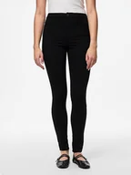 Spodnie damskie - Pieces Spodnie "Pchighskin" w kolorze czarnym - miniaturka - grafika 1