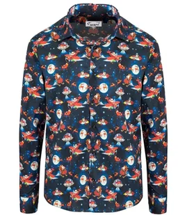 Męska koszula w MIKOŁAJE slim fit dopasowana-41/42 - Koszule męskie - miniaturka - grafika 1