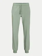 Spodnie sportowe męskie - Jack&Jones Spodnie dresowe Gordon 12268442 Zielony Regular Fit - miniaturka - grafika 1