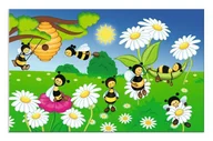 Przyborniki na biurko - Podkładka na biurko, Pszczółki - miniaturka - grafika 1