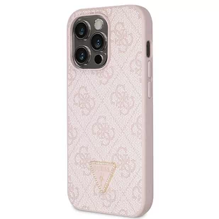 Guess GUHCP15XP4TDSCPP iPhone 15 Pro Max 6.7" różowy/pink hardcase Crossbody 4G Metal Logo - Etui i futerały do telefonów Guess GUHCP15XP4TDSCPP iPhone 15 Pro Max 6.7" różowy/pink hardcase Crossbody 4G Metal Logo - Etui i futerały do telefonów - miniaturka - grafika 2