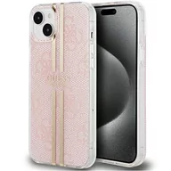 Etui i futerały do telefonów - Etui Guess GUHCP15MH4PSEGP Apple iPhone 15 Plus / 14 Plus hardcase IML 4G Gold Stripe różowy/pink - miniaturka - grafika 1