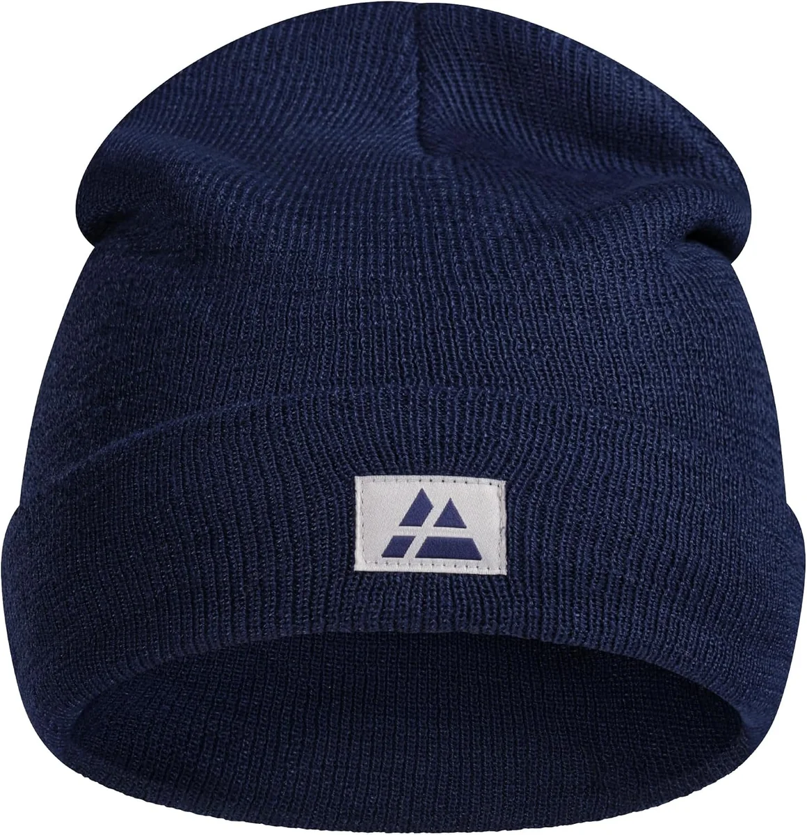 Czapka zimowa beanie z recyklingu ciepła niebieska rozmiar uniwersalny