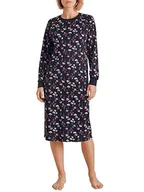 Piżamy damskie - CALIDA Damska koszula nocna Midnight Mushrooms, Dark Lapis Blue, standardowa, Dark Lapis Blue, rozmiar uniwersalny - miniaturka - grafika 1