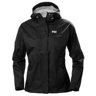 Kurtki i kamizelki sportowe damskie - Helly Hansen Loke, kurtka przeciwdeszczowa, damska, czarna - miniaturka - grafika 1