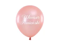 Wieczór panieński i kawalerski - Balony lateksowe z nadrukiem Wieczór panieński - różowe złoto - 30 cm - 5 szt. - miniaturka - grafika 1