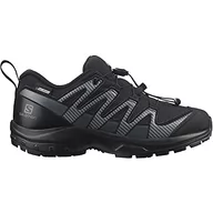 Buty dla chłopców - Salomon XA PRO 3D V8 CSWP Unisex dziecięce wodoszczelne buty trekkingowe, Black Ebony - 36 EU - miniaturka - grafika 1