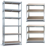 Szafy i regały magazynowe - Regał magazynowy warsztatowy metalowy HD6000 222x90x40 - miniaturka - grafika 1