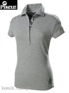 Koszulki jeździeckie - Pikeur Koszulka polo JOSI grey melange - miniaturka - grafika 1