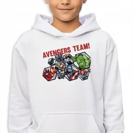 Bluzy dla dziewczynek - Bluza Dziecięca Z Kapturem Marvel Avengers Team -140Cm (9 - 11) Mix Wzorów - miniaturka - grafika 1