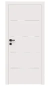 Drzwi wewnętrzne - Dre Drzwi Wewnętrzne Pełne Galeria Alu 20 Okleina Biała Mat - miniaturka - grafika 1