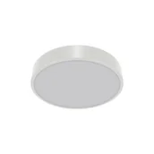 Lampy sufitowe - Okrągła lampa natynkowa Totem LED 16W plafon do holu biały - miniaturka - grafika 1