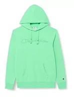 Bluzy męskie - Champion Męska bluza z kapturem Rochester 1919, z logo, miętowa zieleń (Sgb), XL, miętowa zieleń (Sgb), XL - miniaturka - grafika 1