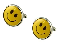 Spinki do mankietów i krawatów - Spinki do mankietów Happy PS-093 - miniaturka - grafika 1