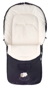 Sensillo Śpiworek do wózka Classic Polar (black) SILLO-803 - Śpiworki dla dzieci - miniaturka - grafika 1