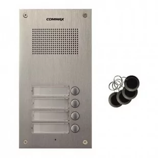 COMMAX Stacja bramowa 4-abonentowa DR-4UM z czytnikiem RFID - Domofony - miniaturka - grafika 1