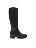 Kozaki damskie - Geox Oficerki D Felicity D D84G1D 00043 C9999 Czarny - miniaturka - grafika 1
