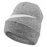 Czapki damskie - Czapka Szara z Logo Nike Zimowa Nike DO8170-010 r. uniwersalny beanie - miniaturka - grafika 1