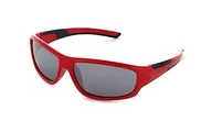 Akcesoria i dodatki do ubrań dla dzieci - Basley Dziecięce okulary przeciwsłoneczne 8107-S-33, czerwone, normalne, czerwony, jeden rozmiar - miniaturka - grafika 1