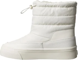 8719965074583 Damskie buty śnieżne Vulc FLATF Nylon Mix MG YW0YW01977 Low Top, białe (Lily White), 38 EU, Biała lilia biała, 38 EU - Koszulki i topy damskie - miniaturka - grafika 1