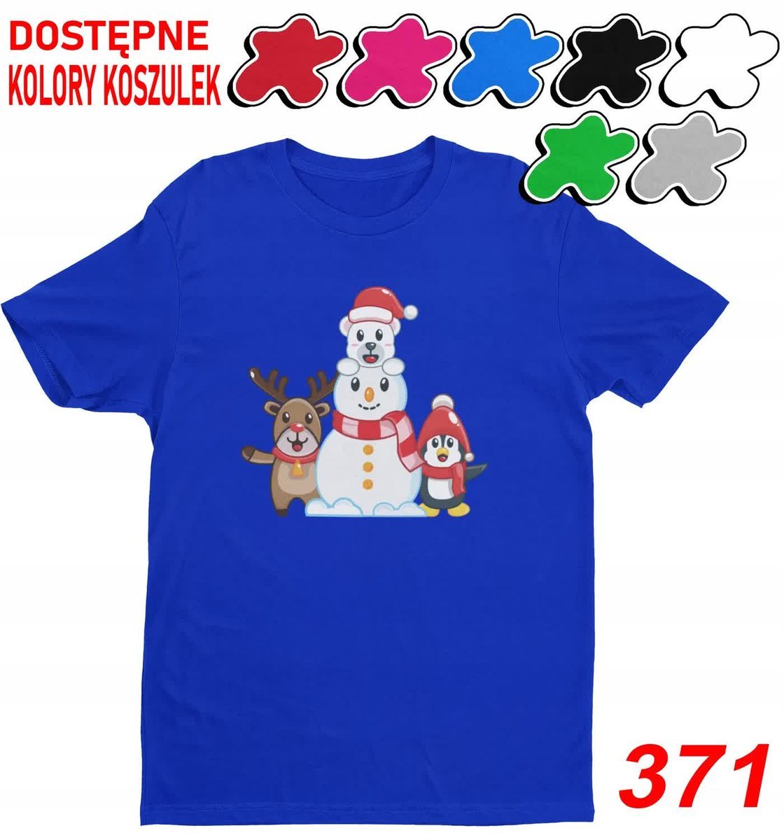 Dziecięca Koszulka T-Shirt Z Nadrukiem Wybór Święta Prezent -L 146-152