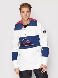 Kurtki męskie - Quiksilver Kurtka narciarska Steeze EQYTJ03334 Biały Modern Fit - grafika 1