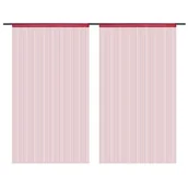 Zasłony - vidaXL Zasłony sznurkowe, 2 sztuki, 140x250 cm, burgundowe - miniaturka - grafika 1