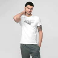 Koszulki sportowe męskie - Męski t-shirt z nadrukiem 4F NOSD4-TSM302 - miniaturka - grafika 1