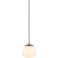 Lampy sufitowe - Szklana lampa wisząca Rise 108548 Markslojd klasyczna biała złota - miniaturka - grafika 1