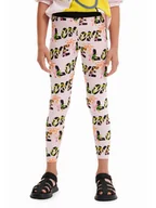 Legginsy - Desigual Legginsy 23SGKK03 Różowy Slim Fit - miniaturka - grafika 1