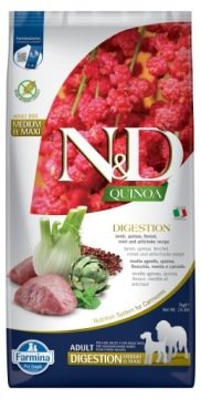 FARMINA N&D Quinoa Dog Adult Medium&Maxi Digestion Lamb & Fennel 7 kg -