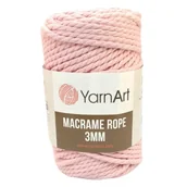 Zabawki kreatywne - Sznurek YarnArt Macrame Rope 3mm- 762- jasny róż - miniaturka - grafika 1