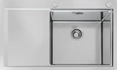 Zlewozmywaki - Foster Zlewozmywak 1250 051 Master Filotop Foster Zlewozmywak 86 cm. - stal szczotkowana komora prawa - miniaturka - grafika 1