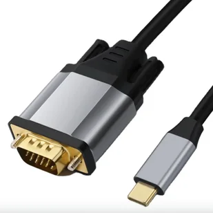 Kabel USB Reagle USB-C - D-Sub VGA 1.8 m Czarny - Kable USB - miniaturka - grafika 1
